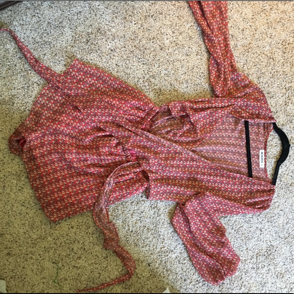 LF tie front romper